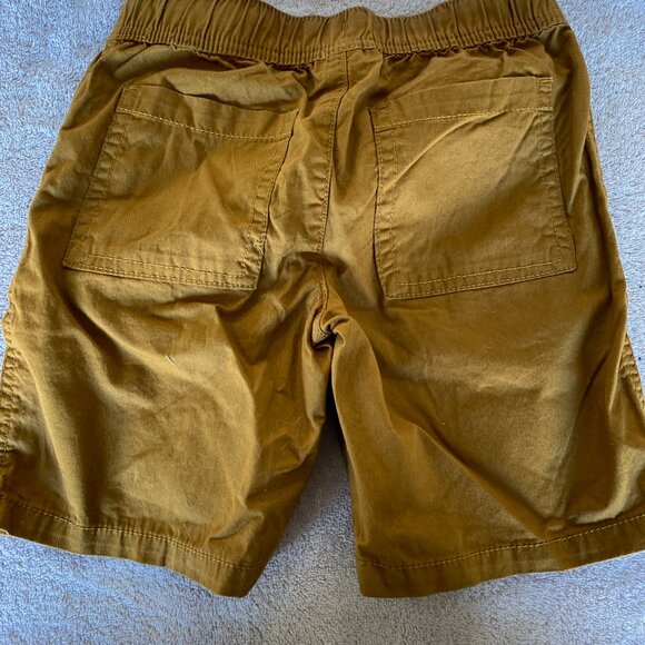 Cat & Jack Boys Cargo Shorts Size 6/7 Brown Tan NWT | Easy-On Drawstring Fit - Picture 3 of 5